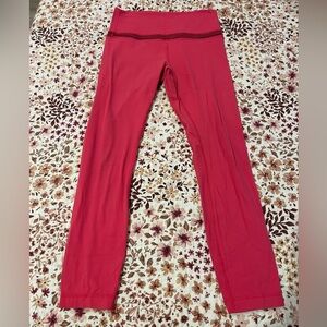 Lululemon Align Leggings Size 8 Barbie Boom Juice bright pink